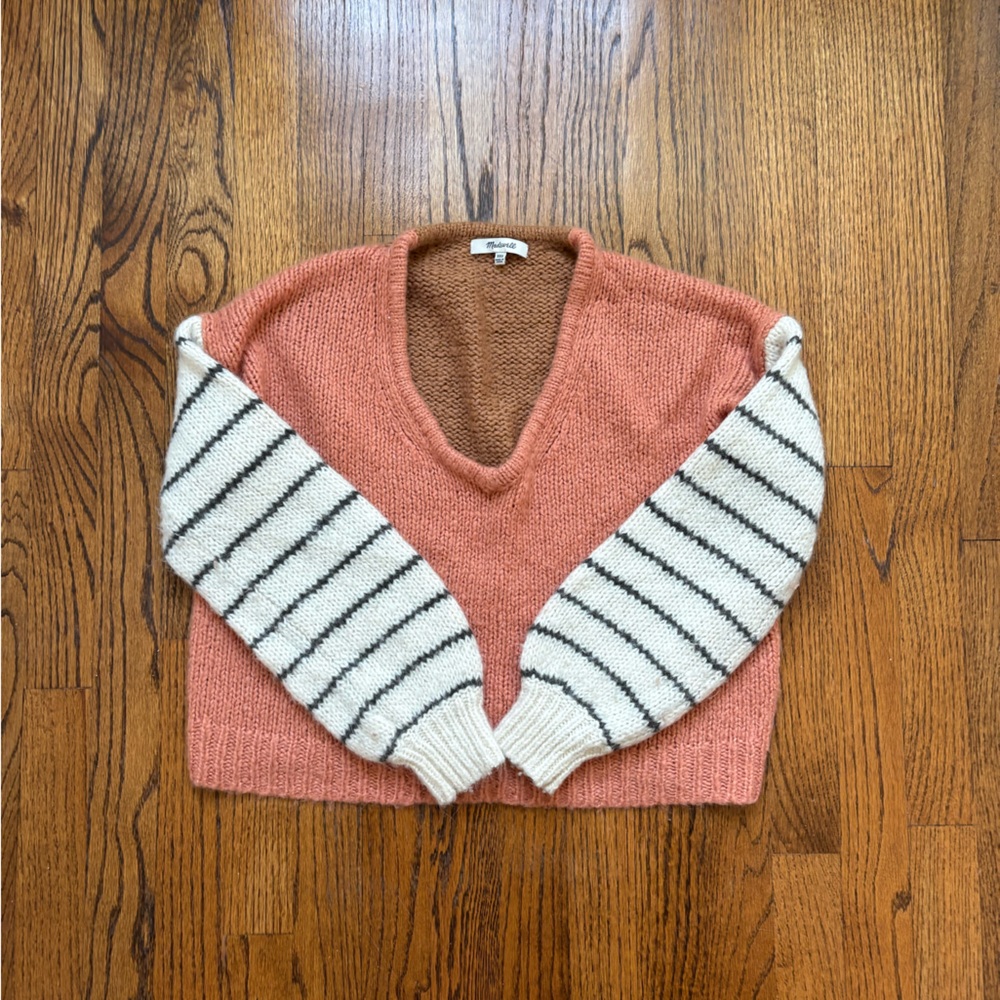 Madewell boxy crop sweater